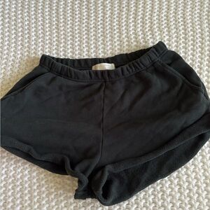 Spiritual Gangster cotton lounge short, vintage black, size small